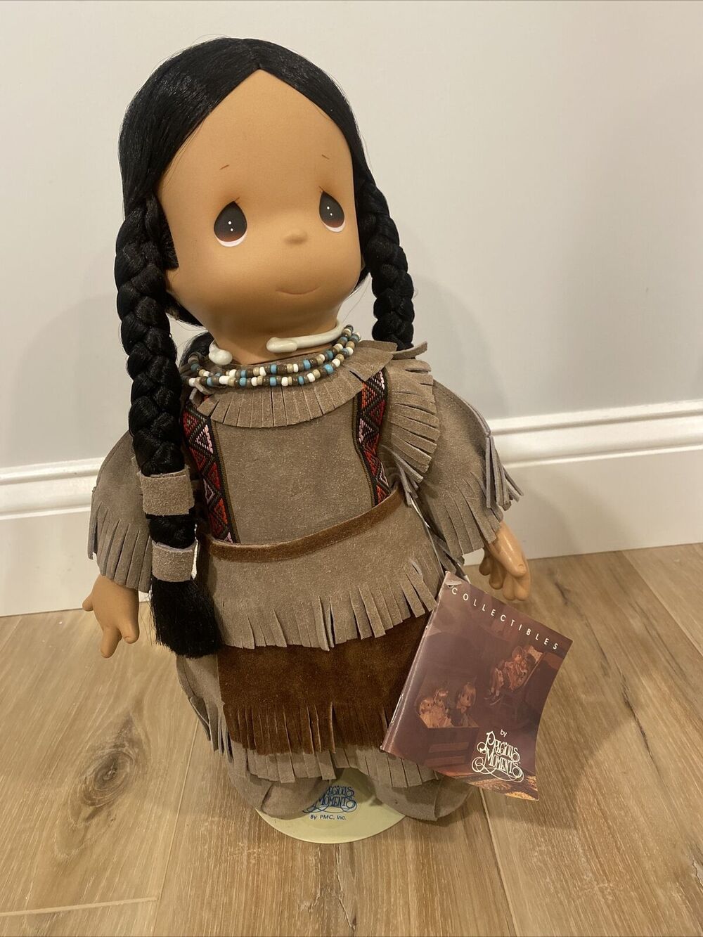 Precious Moments Morning Star & Papoose 15” Collectible Doll With Stand